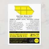 Yellow Skip, Skip/Dumpster Company Adverteren Flyer (Voorkant)