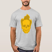 Yellow Skull Graphic T-Shirt – Bright Skull Design (Voorkant)