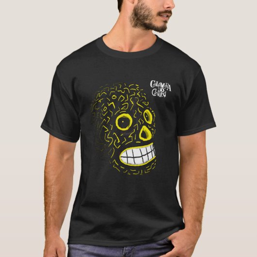 Yellow skull t-shirt (Voorkant)