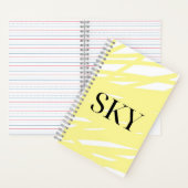Yellow Sky Notebook Notitieboek (Binnen)