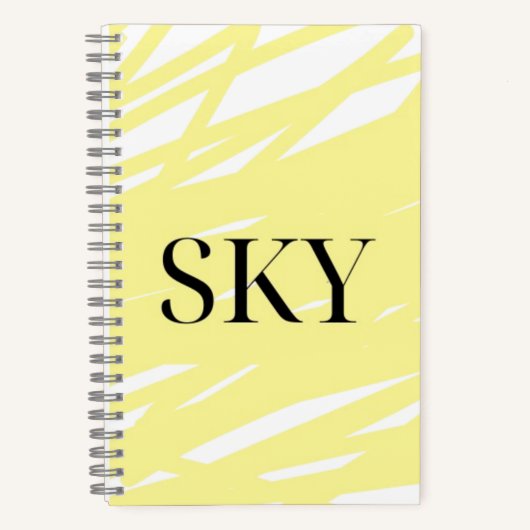 Yellow Sky Notebook Notitieboek (Voorkant)