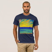 "Yellow Sky Race" Zeelandschap T-shirt (Voorkant volledig)