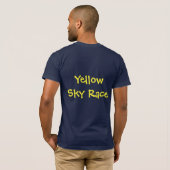 "Yellow Sky Race" Zeelandschap T-shirt (Achterkant volledig)