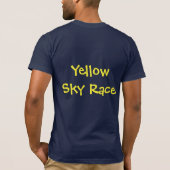 "Yellow Sky Race" Zeelandschap T-shirt (Achterkant)