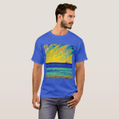 "Yellow Sky Race" Zeelandschap T-shirt (Voorkant volledig)