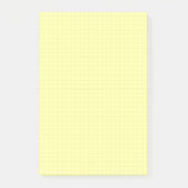 Yellow Small Graph Paper Note Pad (Grids, Squares) (Voorkant)