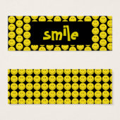 Yellow Smile Black Kaart (Voorkant /achterkant)