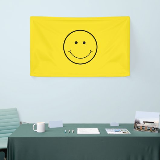 Yellow Smile Grin Face Happy Spandoek (Beurs)