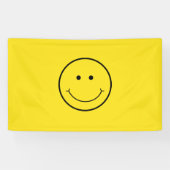 Yellow Smile Grin Face Happy Spandoek (Horizontaal)