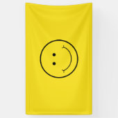 Yellow Smile Grin Face Happy Spandoek (Verticaal)