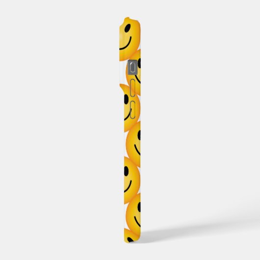 Yellow Smiley Emoji Happy Face Phone Case iPhone Hoesje (Linkerkant)