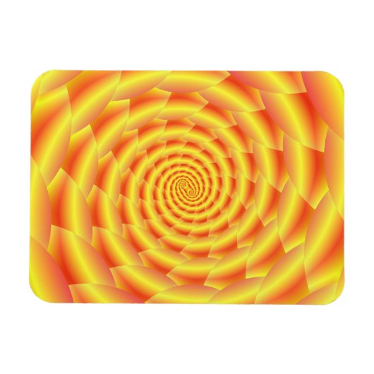 Yellow Snakeskin Spiral Magneet (Horizontaal)