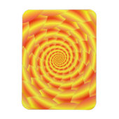 Yellow Snakeskin Spiral Magneet (Verticaal)