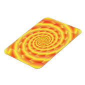 Yellow Snakeskin Spiral Magneet (Linkerzijde)