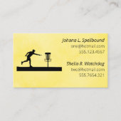 Yellow Social calling card-Disc Golf Visitekaartje (Voorkant)
