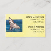 Yellow Social calling card-whale Visitekaartje (Voorkant)