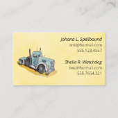 Yellow Social introduction calling card-semi Visitekaartje (Voorkant)