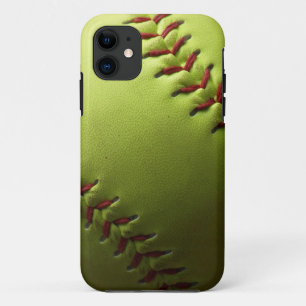 Yellow Softball Black Fade iPhone 11 Hoesje