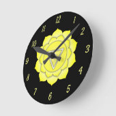 Yellow Solar Plexus Chakra Chi Zen Yoga Spiritueel Ronde Klok (Hoek)