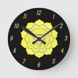 Yellow Solar Plexus Chakra Chi Zen Yoga Spiritueel Ronde Klok