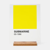 Yellow Song Album - Heldere achtergrond Acryl Bord (Voorkant)