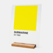 Yellow Song Album - Heldere achtergrond Acryl Bord (Hoek)