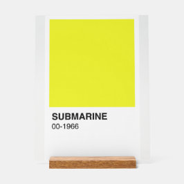 Yellow Song Album - Witte achtergrond Acryl Bord