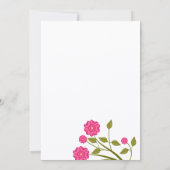 Yellow Songbird Bridal Shower Invitation Kaart (Achterkant)