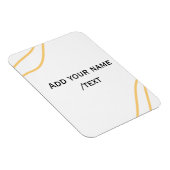 Yellow Spanish border name message text lines  Magneet (Rechterzijde)