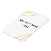 Yellow Spanish border name message text lines  Magneet (Linkerzijde)