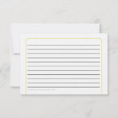 Yellow Spatula Recipe Card Kaart (Achterkant)