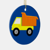 Yellow Speelgoed Truck Keramisch Ornament (Rechts)