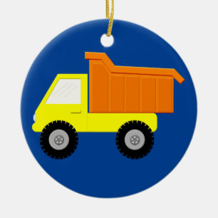 Yellow Speelgoed Truck Keramisch Ornament