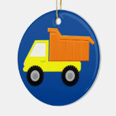 Yellow Speelgoed Truck Keramisch Ornament (Links)