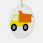 Yellow Speelgoed Truck Keramisch Ornament (Rechts)