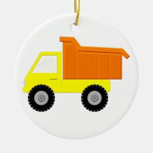 Yellow Speelgoed Truck Keramisch Ornament