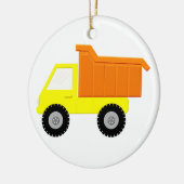 Yellow Speelgoed Truck Keramisch Ornament (Links)