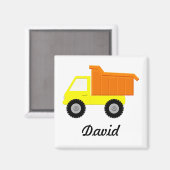 Yellow Speelgoed Truck Magneet (Voorkant / Achterkant)