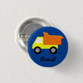 Yellow Speelgoed Truck Ronde Button 3,2 Cm (Voorkant /achterkant)