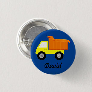 Yellow Speelgoed Truck Ronde Button 3,2 Cm