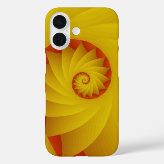 Yellow Spiral abstract telefoonhoesje Case-Mate iPhone Case (Achterkant)