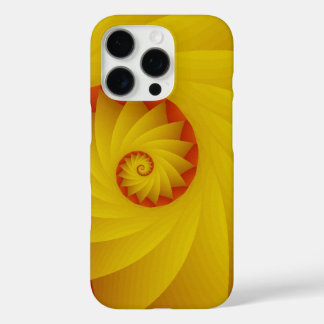 Yellow Spiral abstract telefoonhoesje iPhone 16 Pro Hoesje