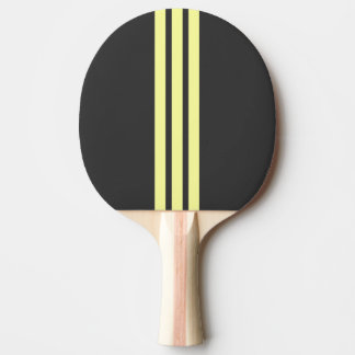 Yellow Sport Stripe Ping Pong Paddle Tafeltennisbatje