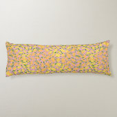 Yellow Spot Pattern.YO01.Pink BG Lichaamskussen (Achterkant)