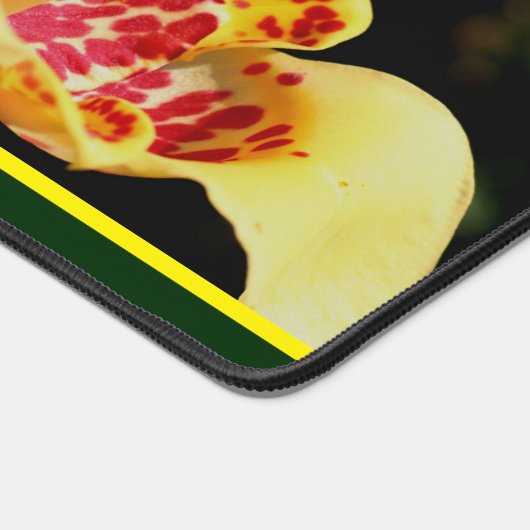 Yellow Spotted Lily Flower Personalized Bureaumat (Hoek)