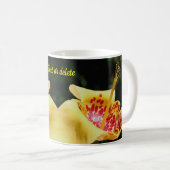 Yellow Spotted Lily Flower Personalized Koffiemok (Voorkant rechts)