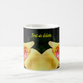 Yellow Spotted Lily Flower Personalized Koffiemok (Center)