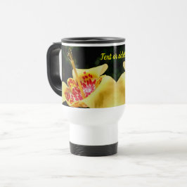 Yellow Spotted Lily Flower Personalized Reisbeker