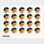 Yellow Spotted Lily Flower Ronde Sticker (Vel)