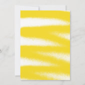 Yellow Spray Paint Typografie Foto Afstuderen Aankondiging (Achterkant)